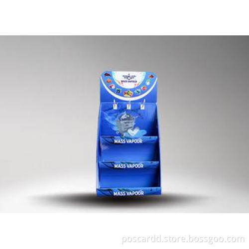 Customized 3 layers Countertop Cardboard Display Stand with